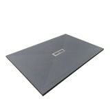 Cadita Dus Compozit Quadra Gri 70x100 cm – cadita de dus gri pe fundal alb, izolata