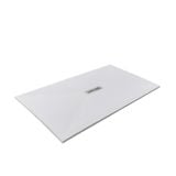 Cadita Dus Compozit Quadra Alb 70x140 cm – cadita de dus alba izolata pe fundal alb
