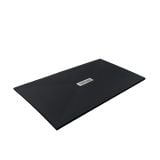 Cadita Dus Compozit Quadra Negru 70x140 cm – cadita de dus neagra pe fundal alb