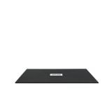 Cadita Dus Compozit Quadra Negru 70x140 cm – cadita de dus neagra izolata pe fundal alb