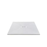 Cadita Dus Compozit Quadra Alb 80x80 cm – cadita de dus alba izolata pe fundal alb