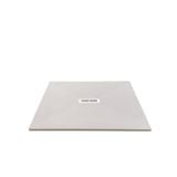 Cadita Dus Compozit Quadra Crem 80x80 cm – cadita dus patrata crem cu grilaj central pe fundal alb