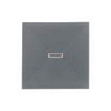 Cadita Dus Compozit Quadra Gri 80x80 cm