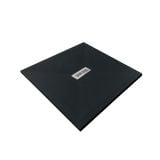 Cadita Dus Compozit Quadra Negru 80x80 cm – cadita dus patrata negru mata pe fundal alb