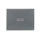 Cadita Dus Compozit Quadra Gri 80x100 cm