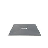 Cadita Dus Compozit Quadra Gri 80x100 cm – cadita dus gri izolata pe fundal alb