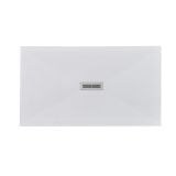 Cadita Dus Compozit Quadra Alb 80x140 cm