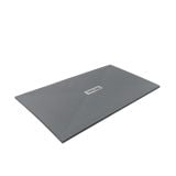 Cadita Dus Compozit Quadra Gri 80x140 cm – cadita de dus gri pe fundal alb