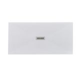 Cadita Dus Compozit Quadra Alb 80x160 cm