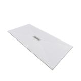 Cadita Dus Compozit Quadra Alb 80x160 cm – cadita de dus alba izolata pe fundal alb