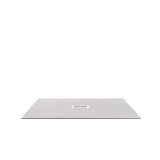 Cadita Dus Compozit Quadra Crem 80x160 cm – cadita dus izolata pe fundal alb, vedere de sus