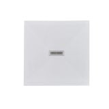 Cadita Dus Compozit Quadra Alb 90x90 cm