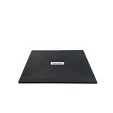 Cadita Dus Compozit Quadra Negru 90x90 cm – cadita de dus neagra pe fundal alb