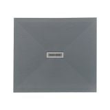Cadita Dus Compozit Quadra Gri 90x100 cm