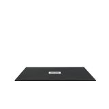 Cadita Dus Compozit Quadra Negru 90x140 cm – cadita de dus negru izolata pe fundal alb