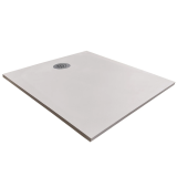 Cadita Dus Compozit Tonda Crem 70x90 cm – cadita dus patrata crem cu scurgere centrala