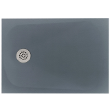 Cadita Dus Compozit Tonda Gri 70x100 cm