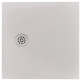 Cadita Dus Compozit Tonda Crem 80x80 cm