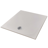 Cadita Dus Compozit Tonda Crem 90x90 cm – cadita dus patrata compozit crem cu sifon central