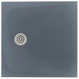 Cadita Dus Compozit Tonda Gri 90x90 cm