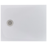 Cadita Dus Compozit Tonda Alb 80x100 cm