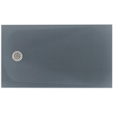 Cadita Dus Compozit Tonda Gri 80x140 cm
