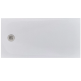 Cadita Dus Compozit Tonda Alb 80x160 cm