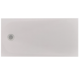 Cadita Dus Compozit Tonda Crem 80x160 cm