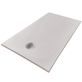 Cadita Dus Compozit Tonda Crem 80x160 cm – cadita dus rectangulara crem cu sifon central