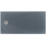 Cadita Dus Compozit Tonda Gri 80x160 cm