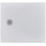 Cadita Dus Compozit Tonda Alb 90x100 cm