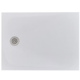 Cadita Dus Compozit Tonda Alb 90x120 cm