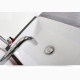 Ventil Lavoar/Bideu Paffoni Click Clack Cromat – detaliu, ventil cromat lavoar detaliu close-up robinet baie