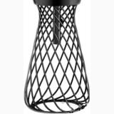 Lavoar Freestanding Hidra Wire Finisaj Negru – lavoar tip cos metalic negru pe fundal alb