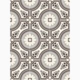Gresie Decorata Paris Saint Germain Marrone 20x20 cm – model floral geometric maro gri crem repetitiv