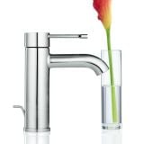 Baterie Lavoar Grohe Essence S Size Finisaj Crom – baterie lavoar crom cu lalea rosie in vaza
