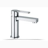 Robinet Lavoar Paffoni Ringo Crom – robinet crom izolat pe fundal alb, unghi lateral