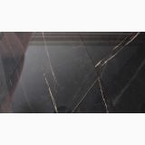 Gresie Precious Black Lucios 60x120 cm – detaliu, detaliu textura marmura neagra lucioasa cu vene aurii
