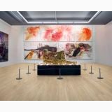 Parchet SPC Kahrs Vision- Click 6 mm – ambient, galerie de arta cu pardoseala din lemn deschis