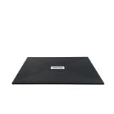Cadita Dus Compozit Quadra Negru 90x120 cm – cadita de dus negru mata pe fundal alb