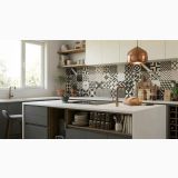 Gresie Portelanata Exclusive Ceramica Black and White Mix 20.5x20.5 cm
