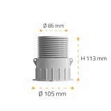 Suport Reglabil Gresie 2cm King K7 Reglaj de la 216 la 329 mm – imagine 3