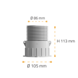 Suport Reglabil Gresie 2cm King K8 Reglaj de la 224 la 380 mm – imagine 3