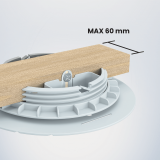 Suport Reglabil Pardoseala Lemn Mito Reglaj de la 12 la 33 mm – imagine 3