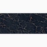 Gresie Abk Port Gold Mat Satinat 120x280 cm – placa efect marmura negru cu vene aurii
