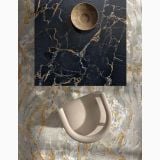 Gresie Abk Roma Imperiale Lucios 120x120 cm – mostre gresie marmorata cu bol si scaun decorativ