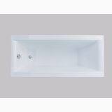 Cada Rectangulara Adelaide 170x75x59 cm – cada rectangulara alba vazuta de sus pe fundal gri
