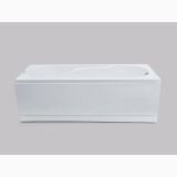Cada Rectangulara Afrodita 160x70x57 cm – cada alba dreptunghiulara pe fundal gri neutru