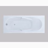 Cada Rectangulara Alice 183x92x61 cm – cada rectangulara alba vedere de sus pe fundal gri