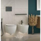 Set Amsterdam Bideu + WC Suspendat Sanimed Rimless